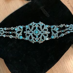 Turquoise Crystal Choker